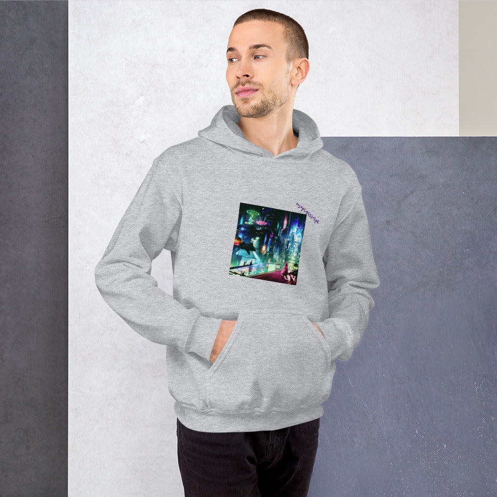 Unisex hooded sweatshirt METAVERSO Progressocripto collection