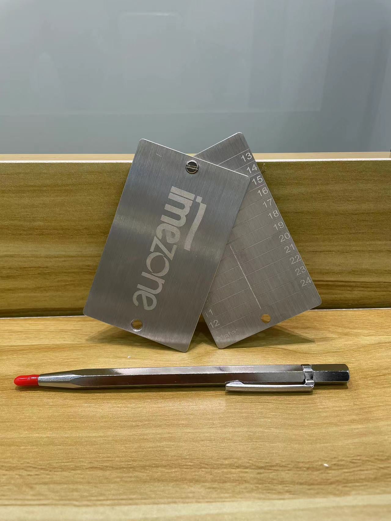 Carteiras criptográficas de aço de 2 peças e caneta de marcação de placa de metal de 1 peça, carteiras de criptomoeda para criptografia de backups de carteira fria de hardware