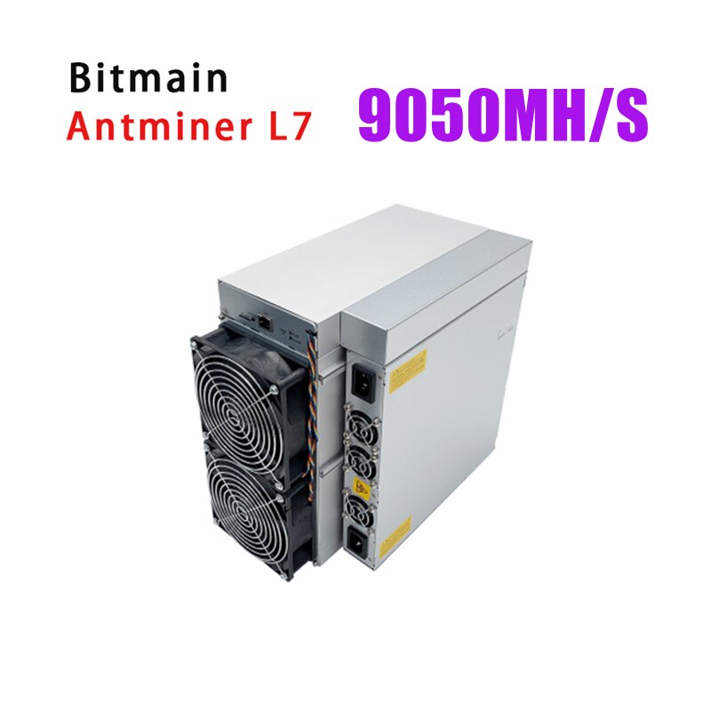 New Bitmain Antminer l7 Asic Miner 9050MH/s 3425W Litecoin Dogecoin Cryptocurrency Mining Machine