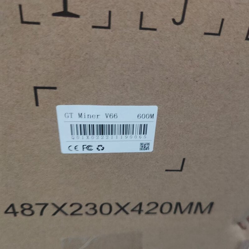 Maquina de Mineração Cripto GT Miner v66 630MH/s 0.7J/Mh ETC/ETHW/ETHF Ethash/Etchash 40db Dispositivo de Mineração Silencioso