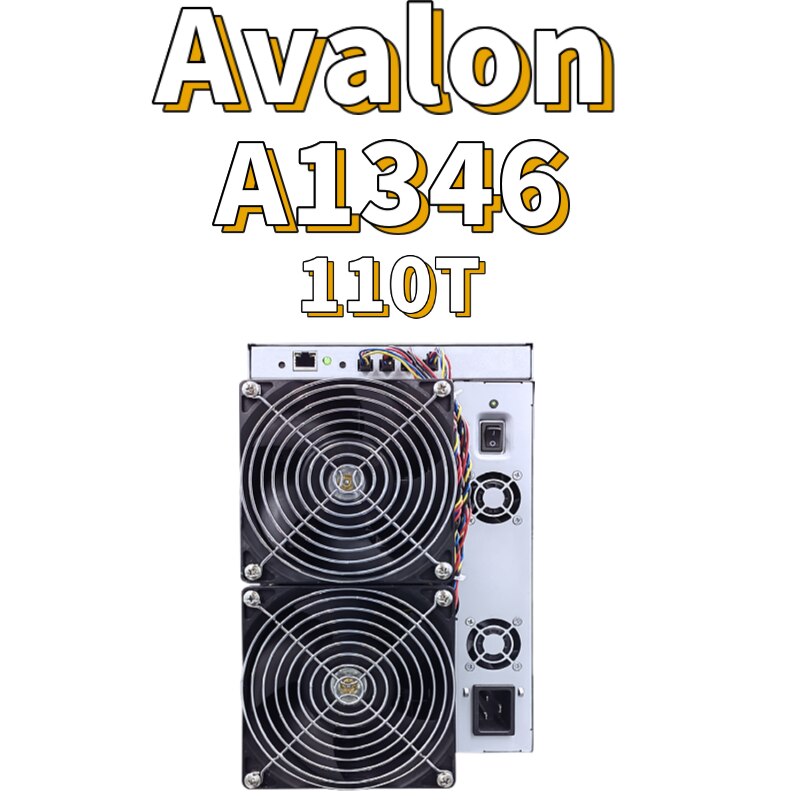 Mineradora Bitcoin Mineração Cripto Avalon A1346 com fonte de alimentação