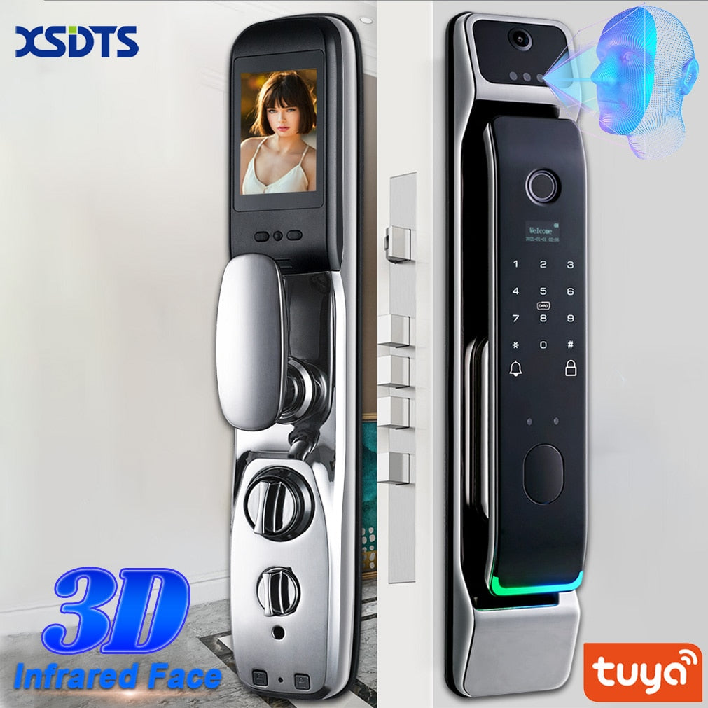 Tuya Smart 3D Face High Security Camera Monitor Smart Fingerprint