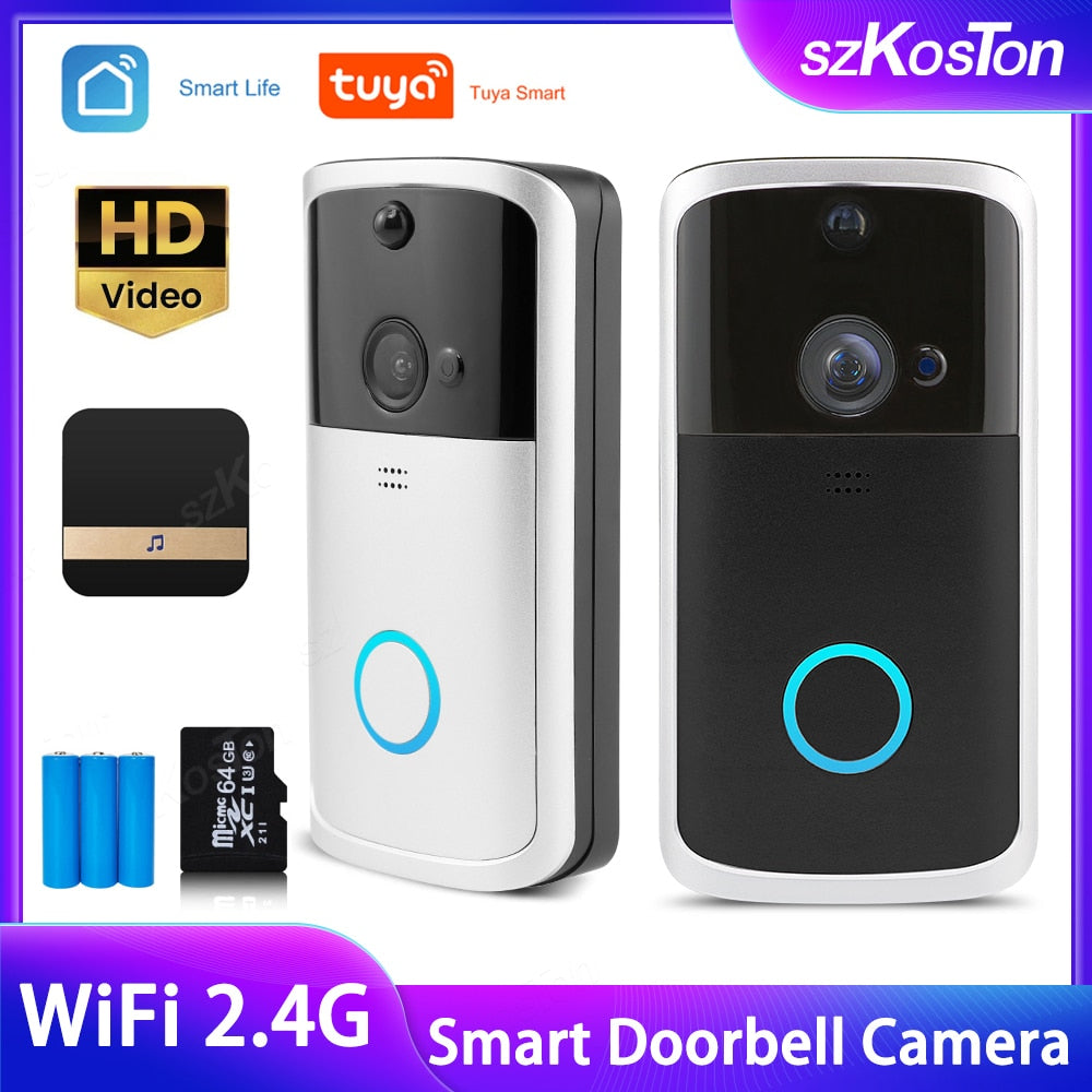 Tuya Smart Life Smart Video Doorbell Outdoor Wireless Wi-Fi Doorbell C –  progressocripto