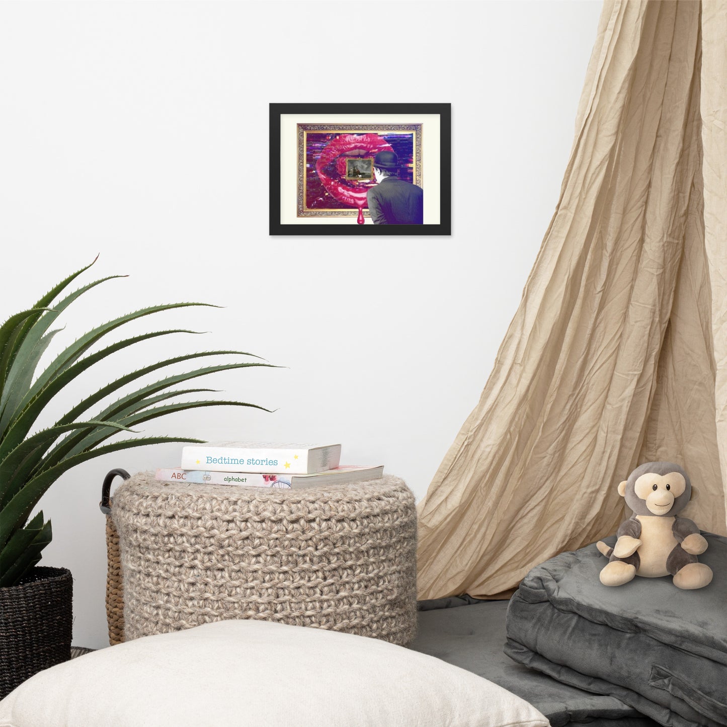 NFT Canvas Evolution of Modern Art, matte paper with frame