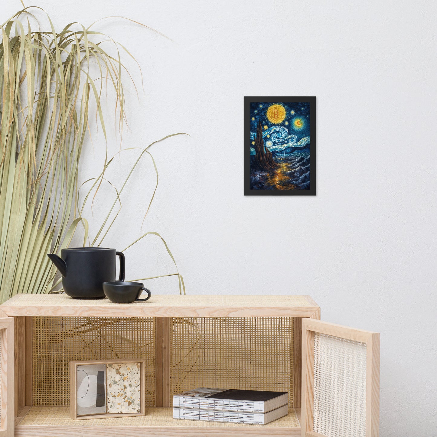 Canvas with frame The Bitcoinized Night