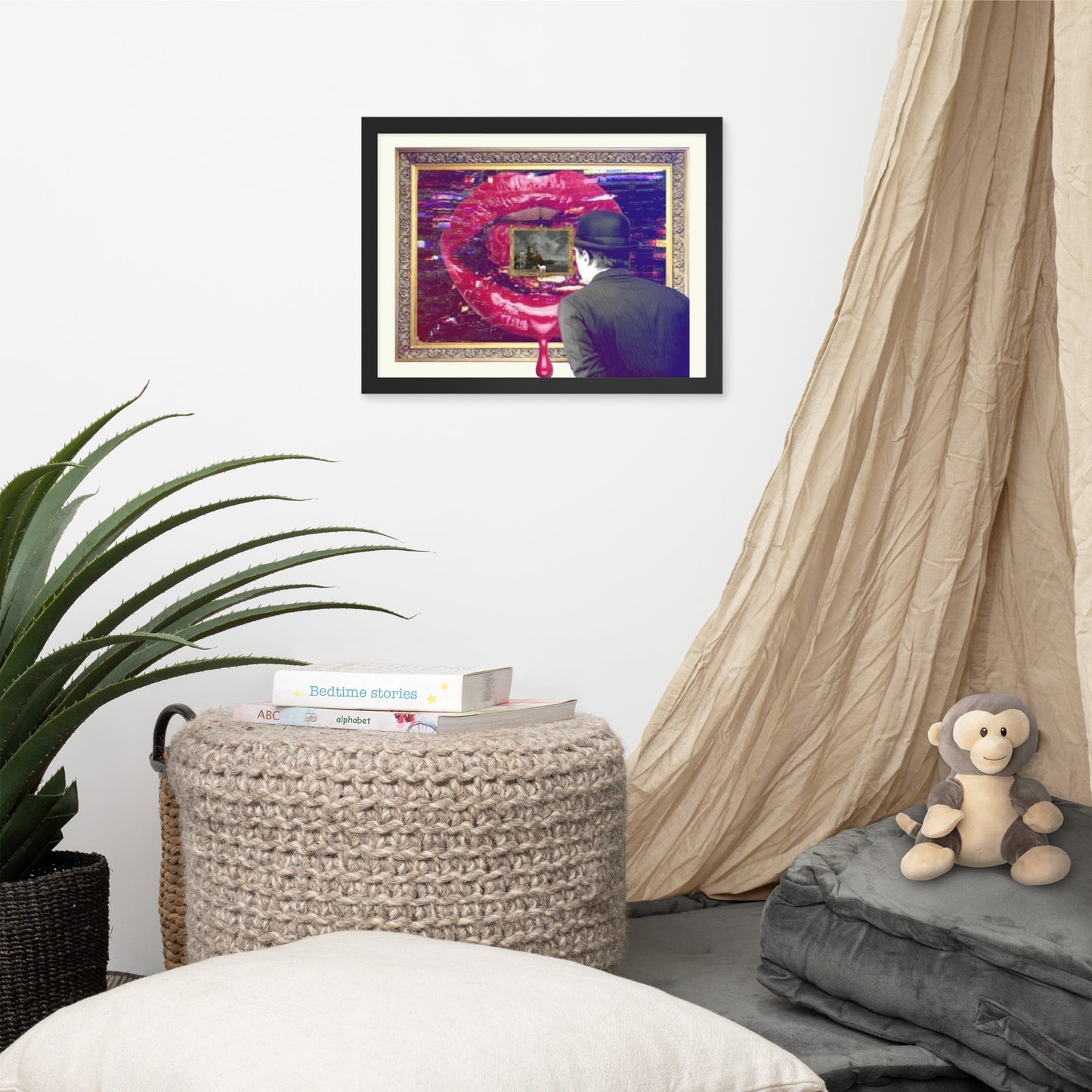 NFT Canvas Evolution of Modern Art, matte paper with frame