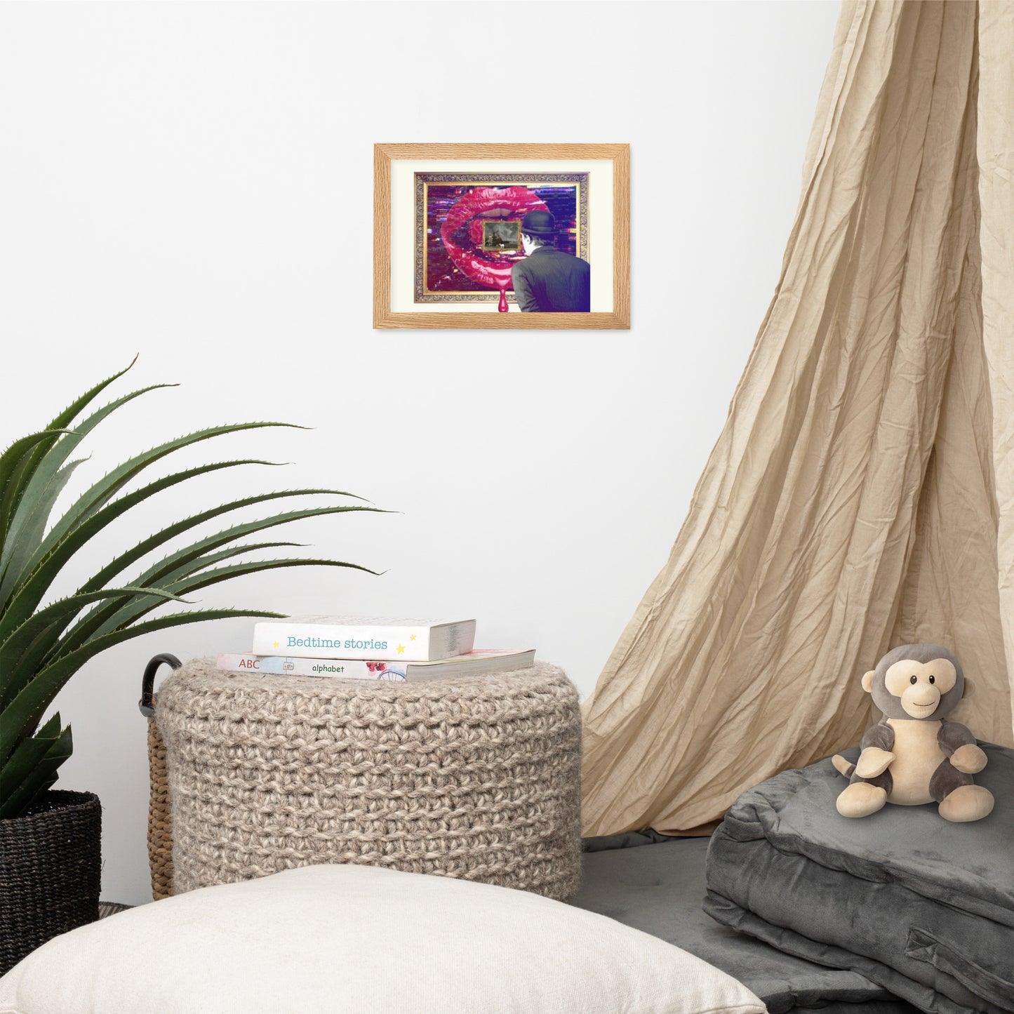 NFT Canvas Evolution of Modern Art, matte paper with frame