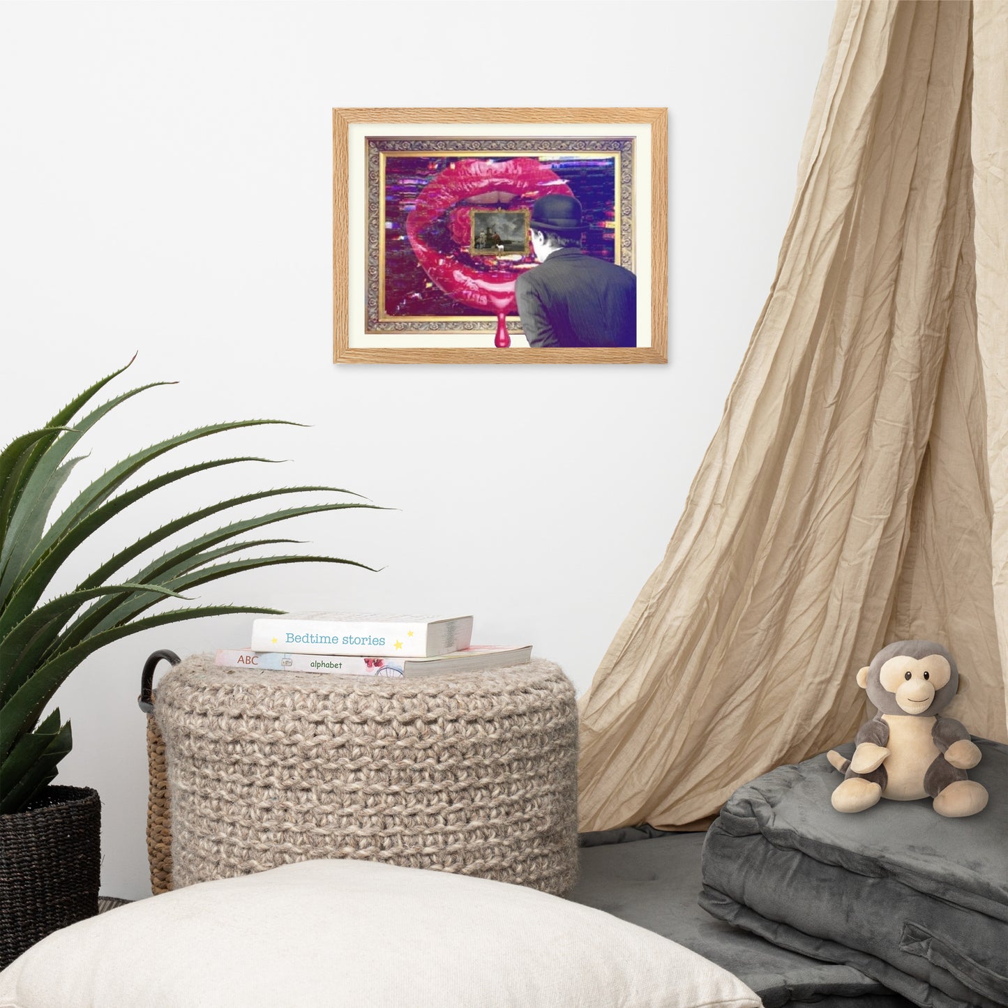NFT Canvas Evolution of Modern Art, matte paper with frame