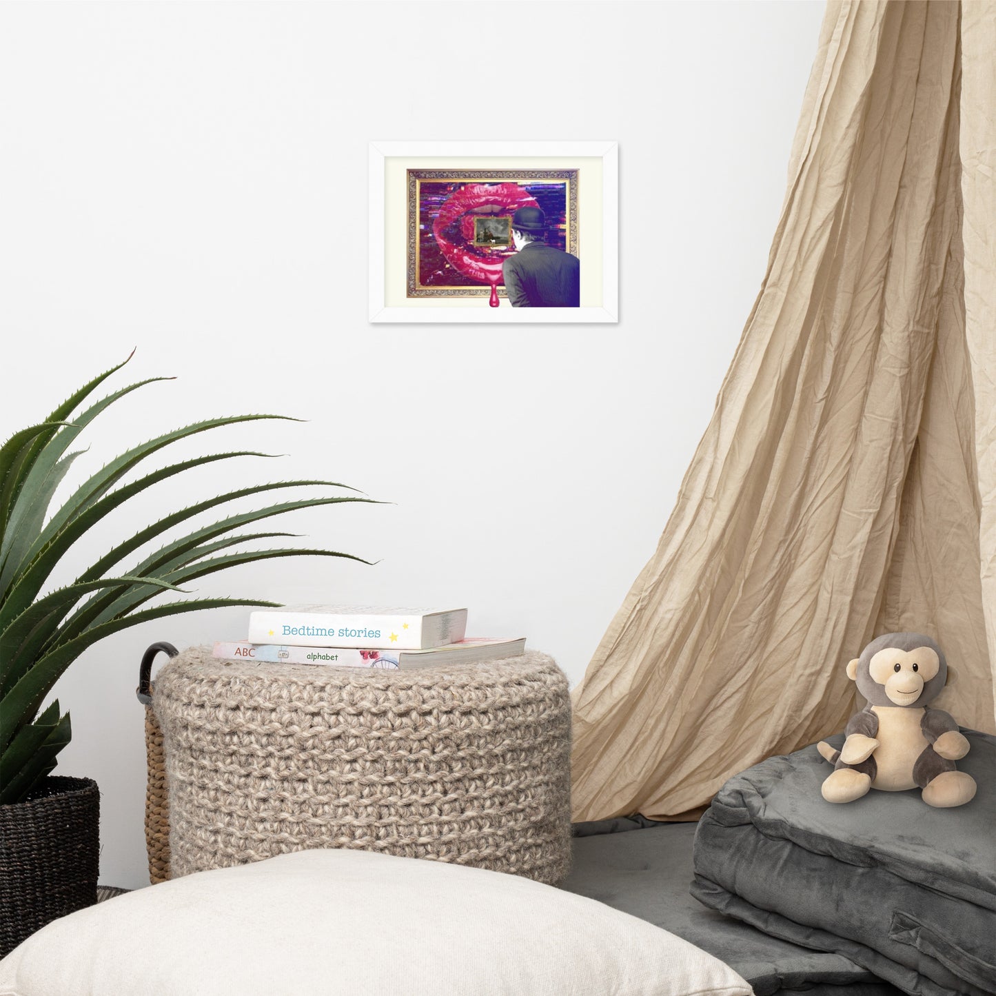 NFT Canvas Evolution of Modern Art, matte paper with frame