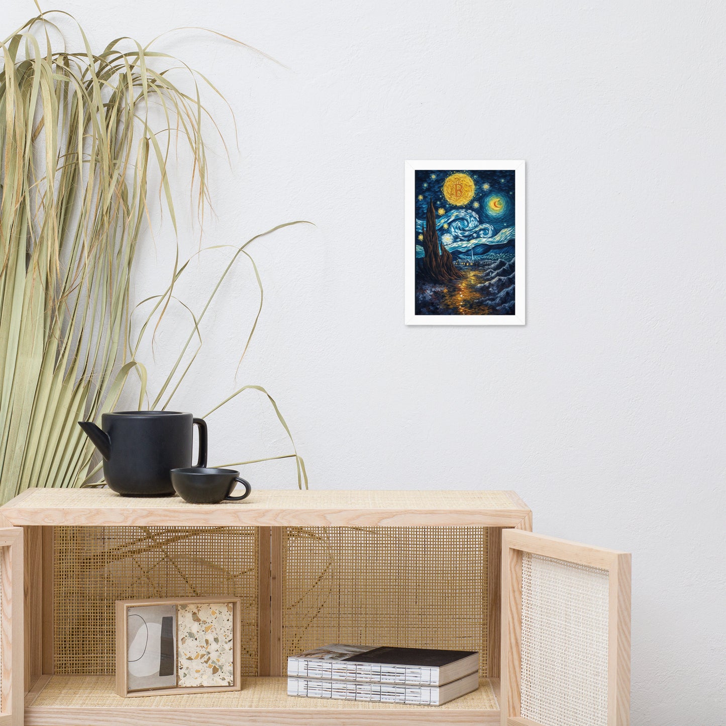 Canvas with frame The Bitcoinized Night