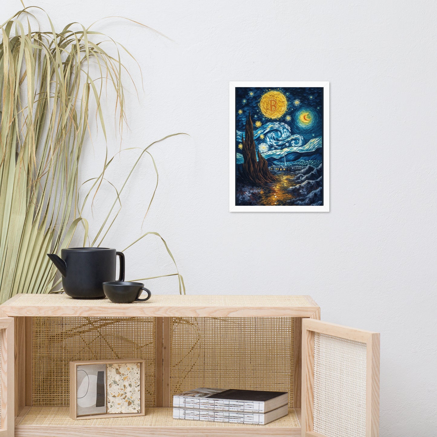 Canvas with frame The Bitcoinized Night