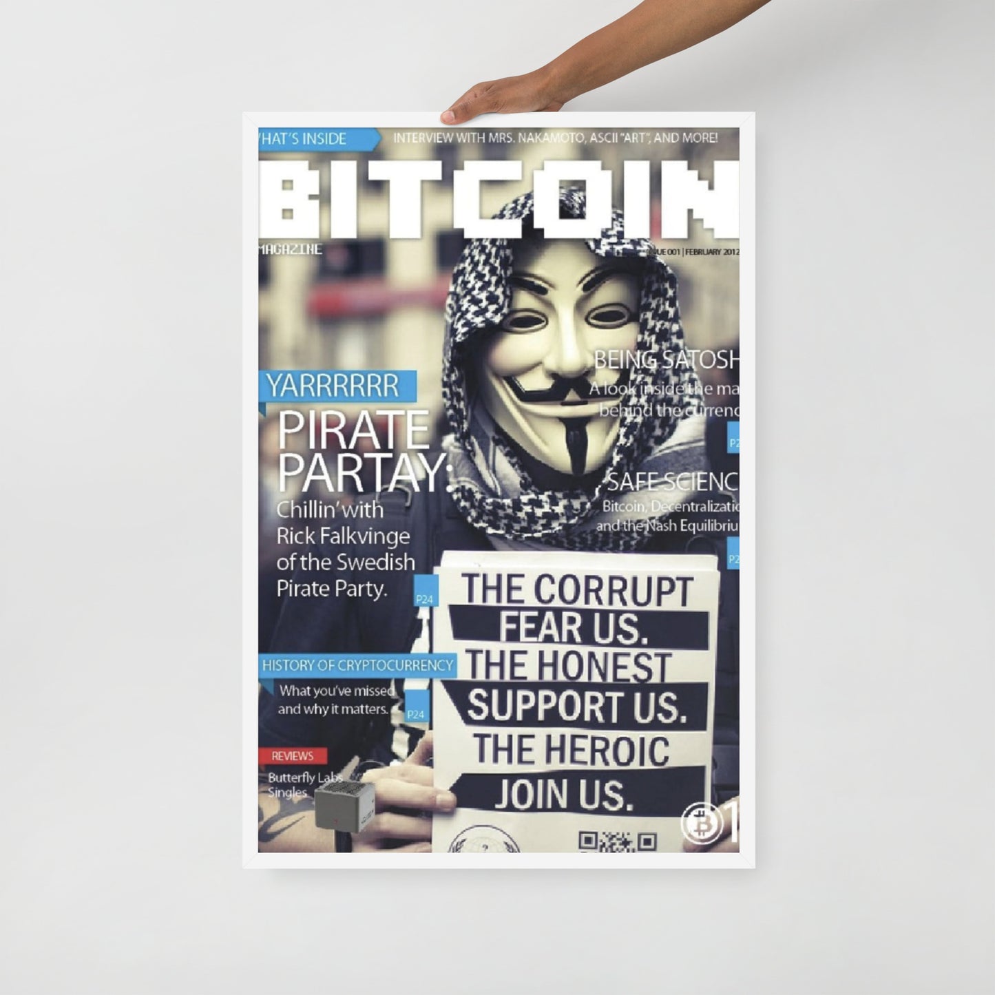 Quadro Bitcoin Capa de Revista