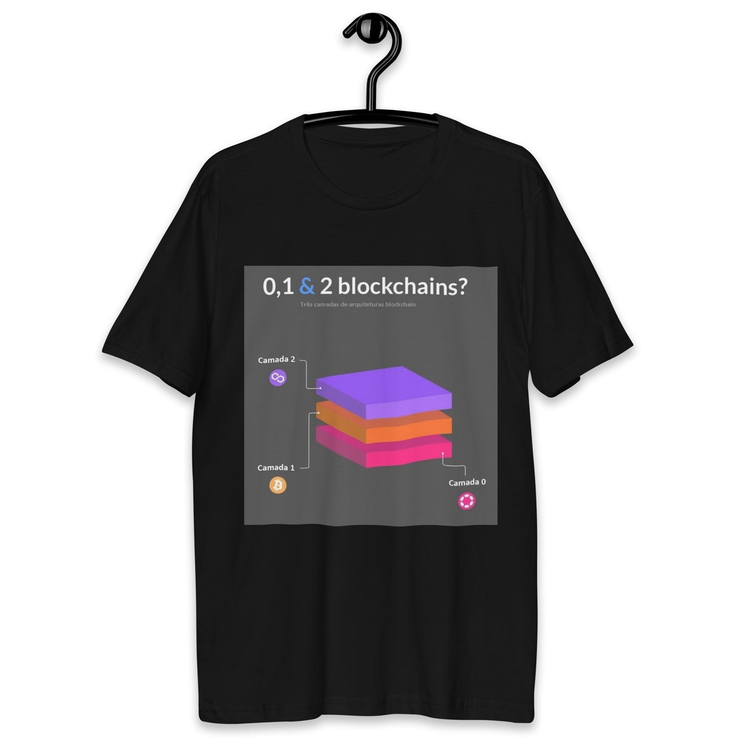 Camiseta Camadas Blockchains