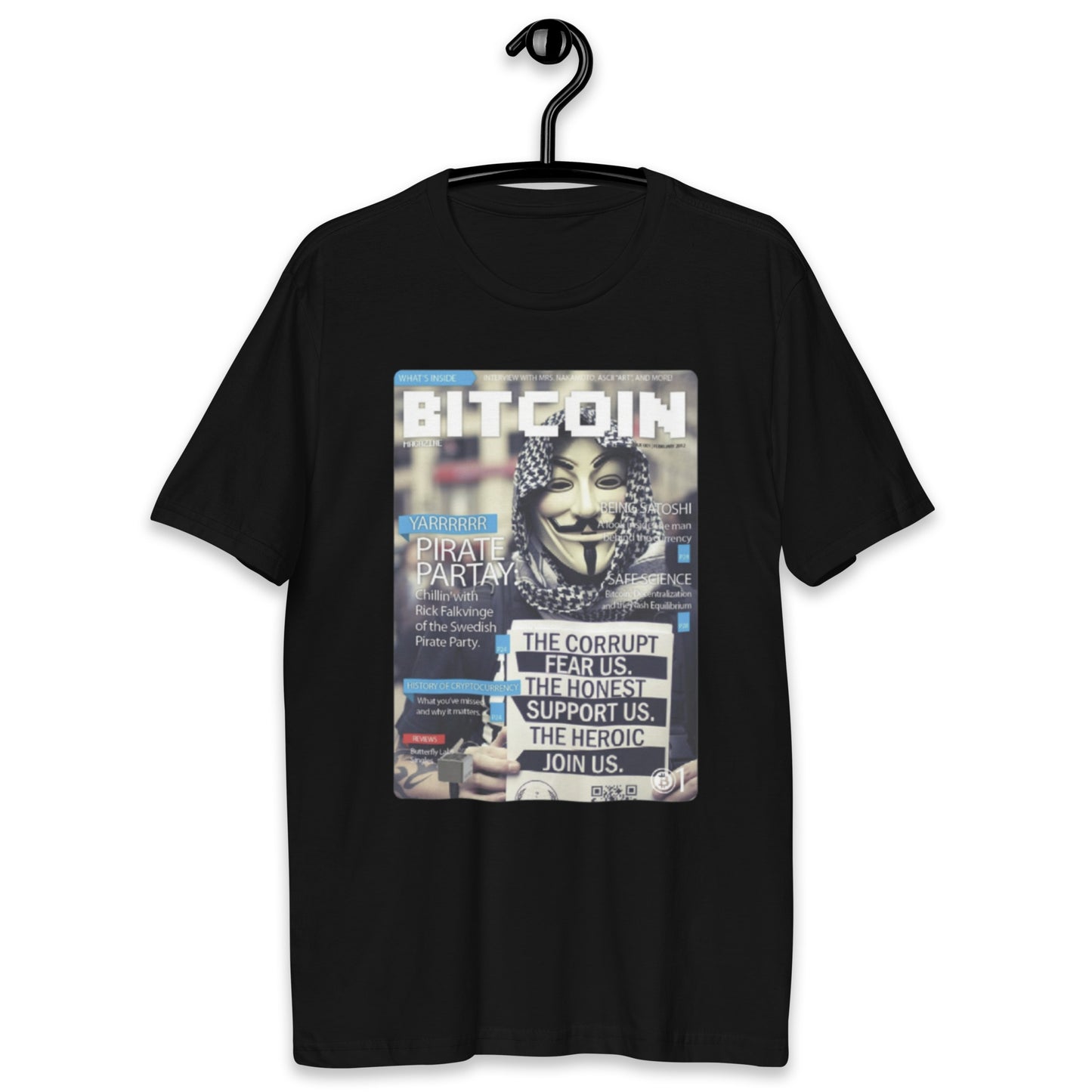 Camiseta Bitcoin Capa de Revista