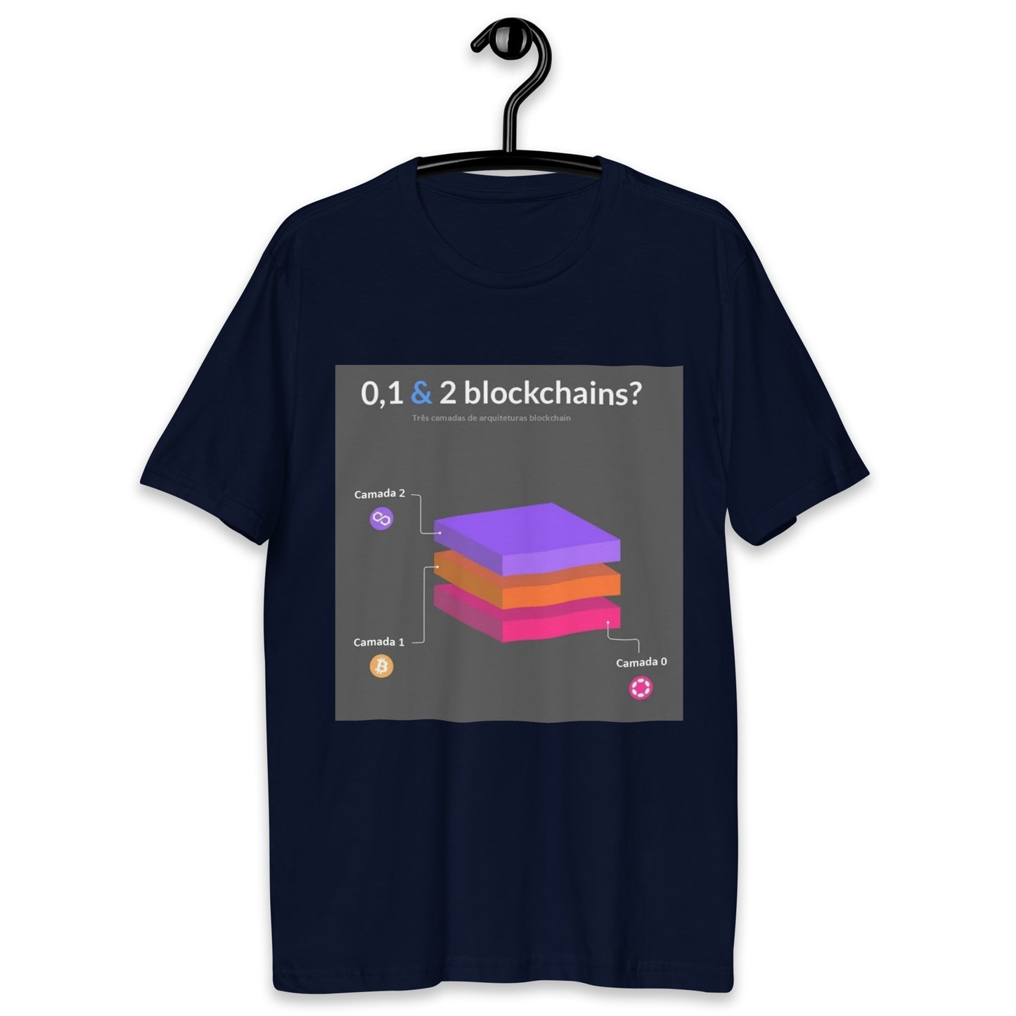Camiseta Camadas Blockchains