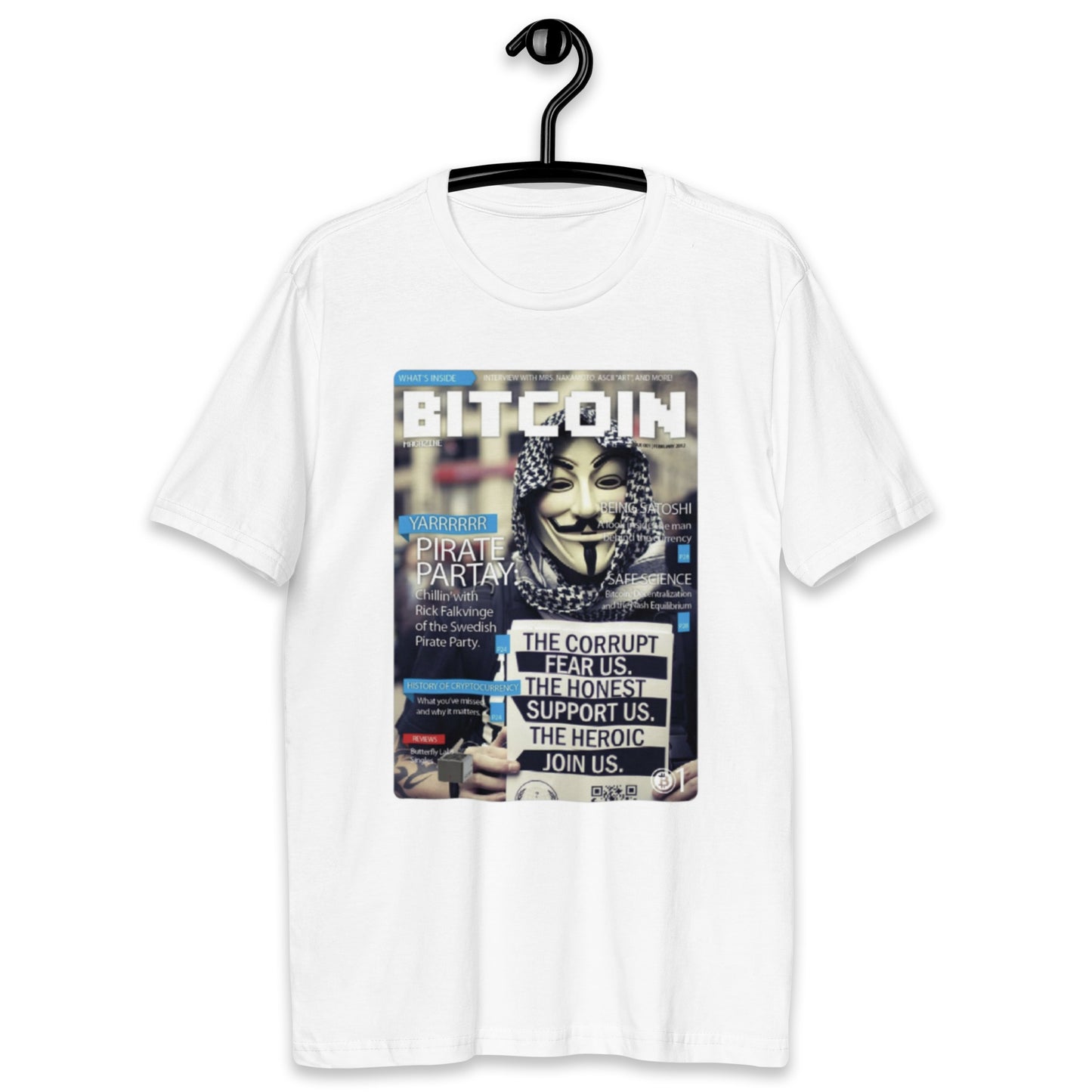 Camiseta Bitcoin Capa de Revista