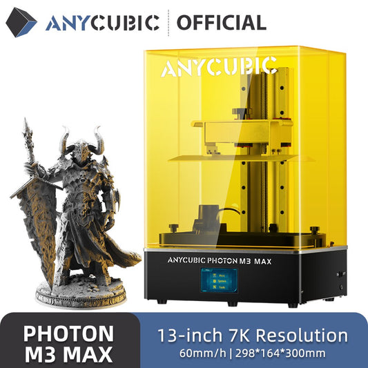 ANYCUBIC Photon M3 Max LCD 3D Printer &amp; quot; High resolution 3D printing on 7K monochrome canvas with automatic resin filling 