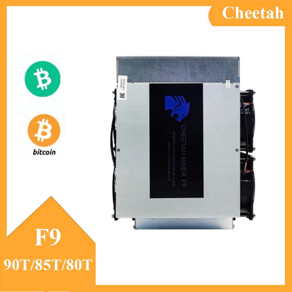 Crypto Mining Machine Cheetah F9 90t 3420W Asic Miner for Bitcoin 90T 80T 85T