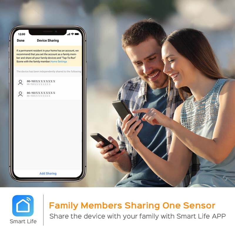 Sensor de porta para detectar-se aberto Fechar status Tuya Wifi Home Security System Funciona com Alexa Google Home Não precisa de hub