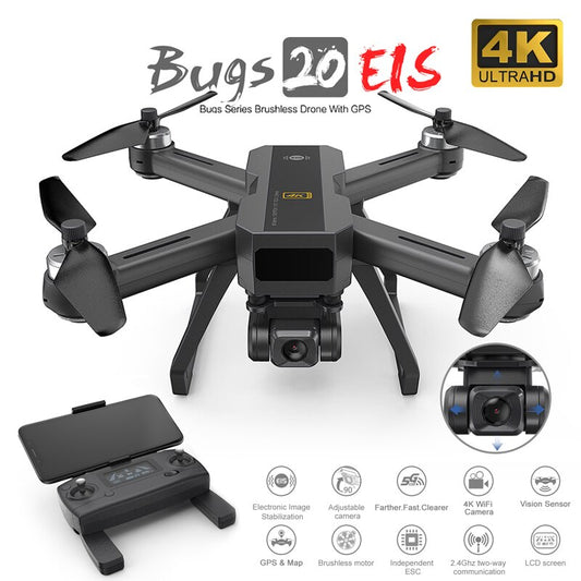 MJX B20 Double GPS Drone 4K 5G WIFI HD Camera Estabilização eletrônica de imagem Quadcopter Brushless Professional Drone VS SG906 PRO