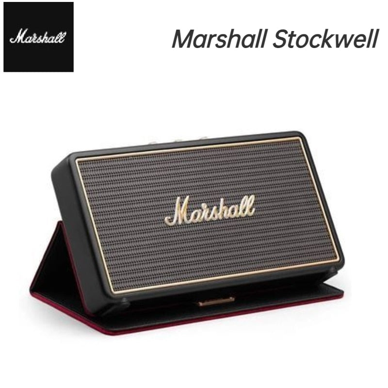 Marshall Stockwell IPX7 Waterproof Wireless Bluetooth Speaker Stereo External Home Subwoofer Deep Bass Retro Rock 
