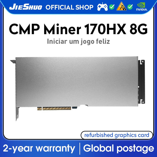 Novo NVIDIA Graphics 170HX  8 gb hbm2e memória 4480cuda core rvn aleo eth etc btc poder de computação cryto mineração ethereum
