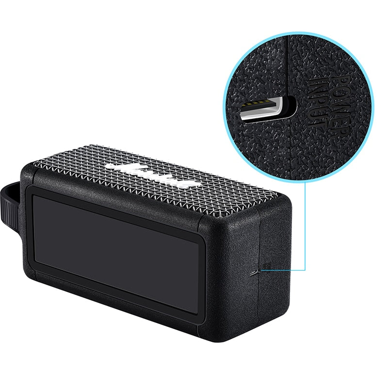 Estojo protetor adequado para MARSHALL EMBERTON Alto-falante Bluetooth Estojo de silicone portátil Caixa de armazenamento traseira Capa protetora