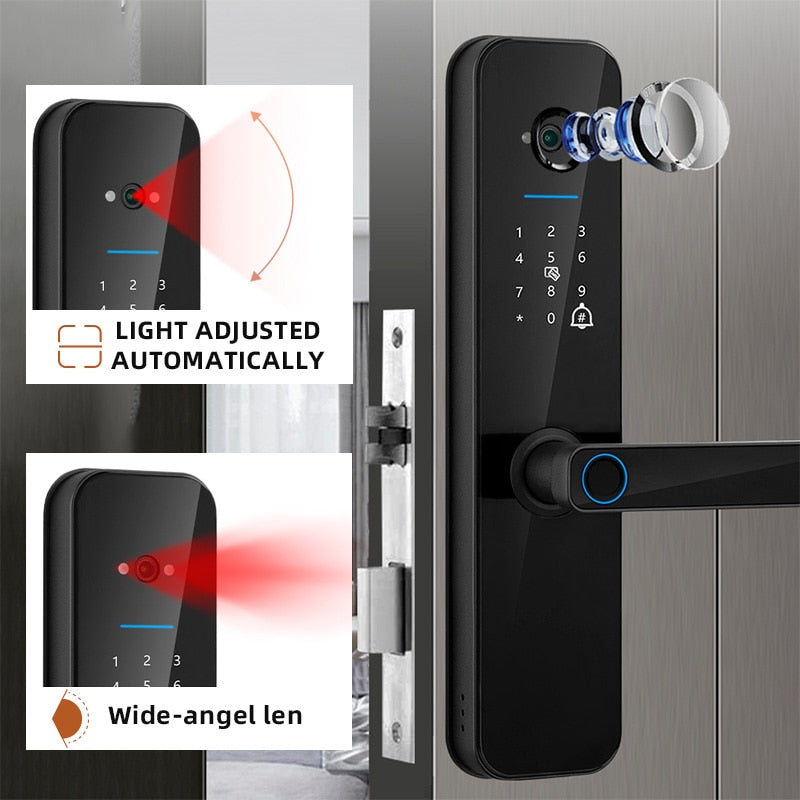 Fechadura Inteligente Tuya Wifi Digital Electronica Smart Door Lock co –  progressocripto