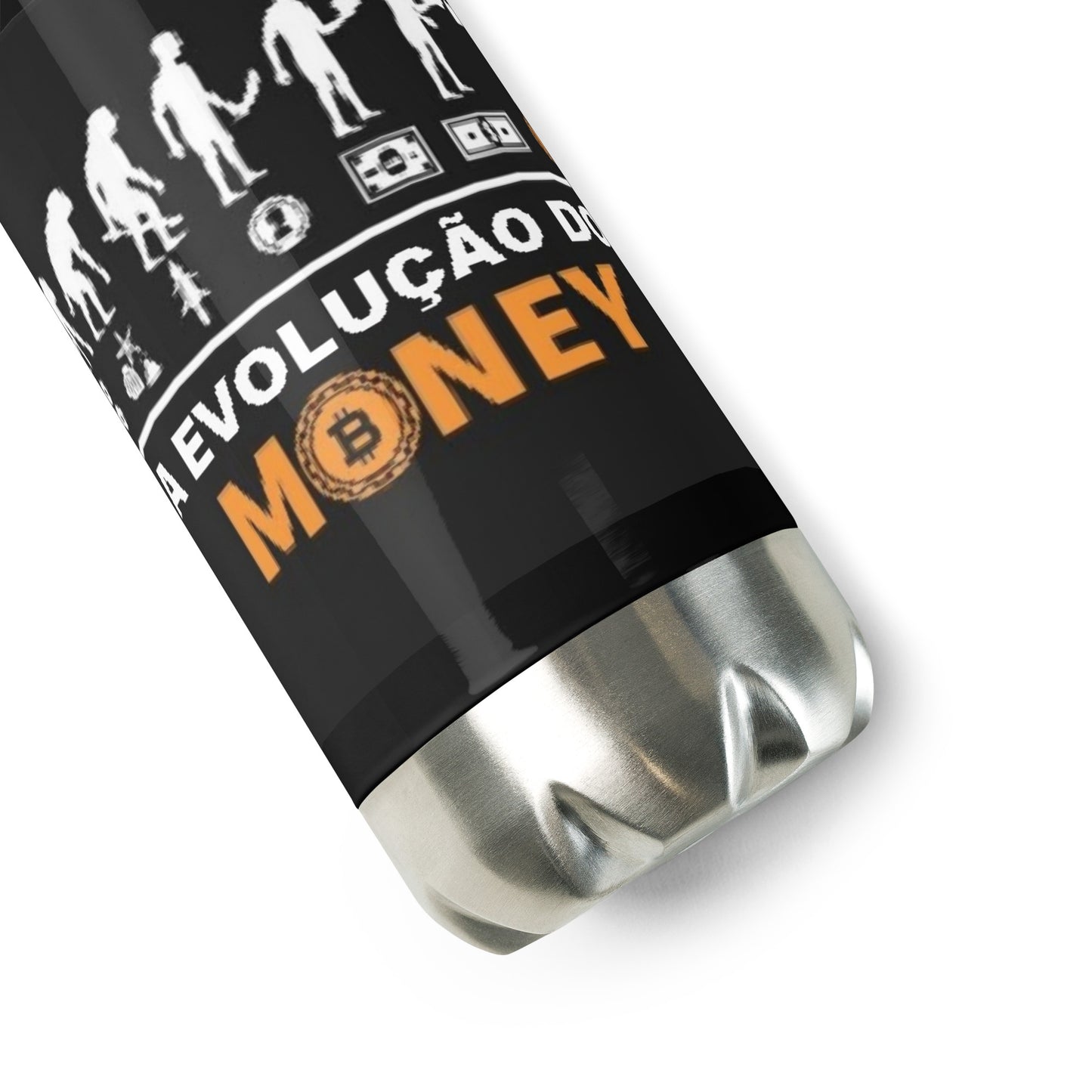 Stainless steel water bottle Evolution of Money BTC